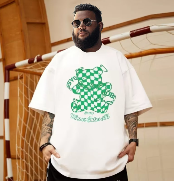 Plus Size Oversized T-Shirt - National Trend Graphic Tee | Couple Matching Streetwear