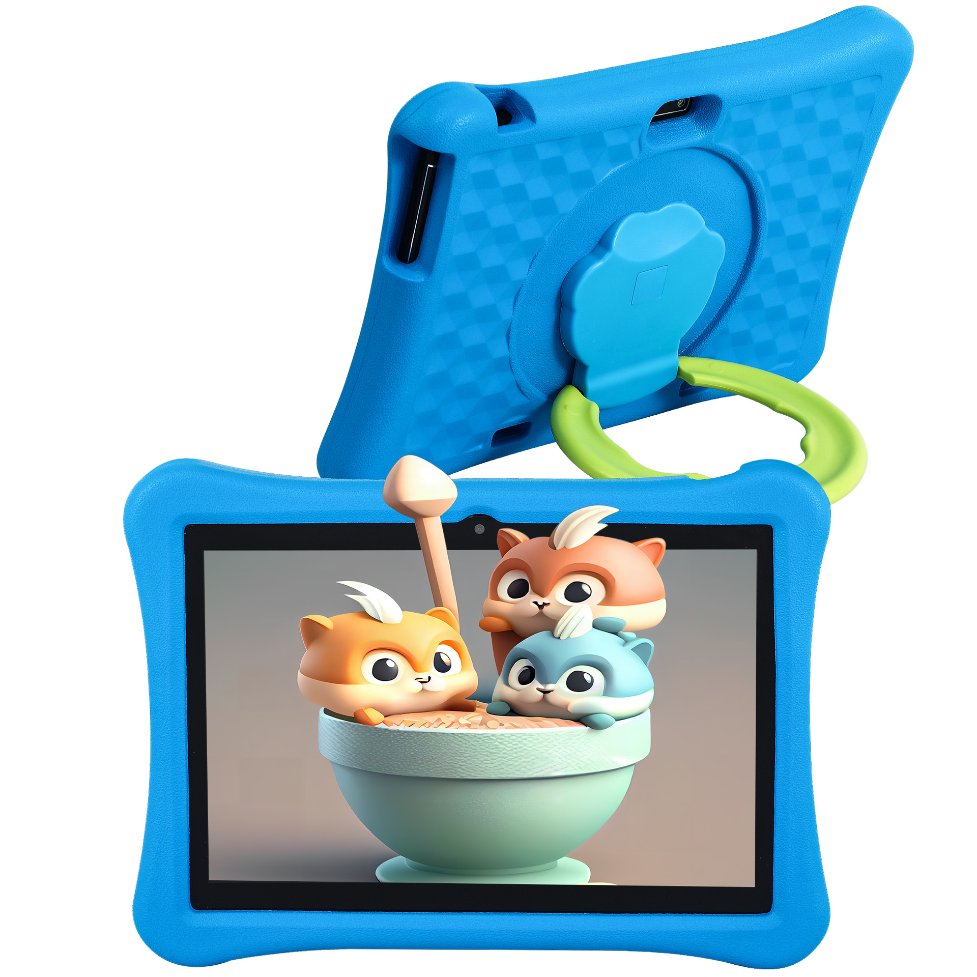 10,1' WiFi 6 Kinder-Tablet mit Octa-Core Android 14, 64 GB Speicher, Kindersicherung und EVA-Hülle – Robustes und lehrreiches Lern-Tablet für Kinder