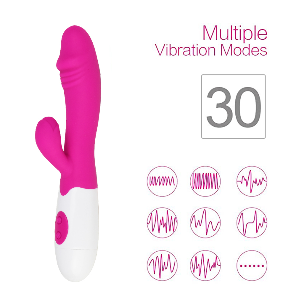 G-Spot Rabbit Dildo Vibrator For Women 30 Speeds Vibrating Sex Toys Clitoris Massage  G-Spot Stimulator