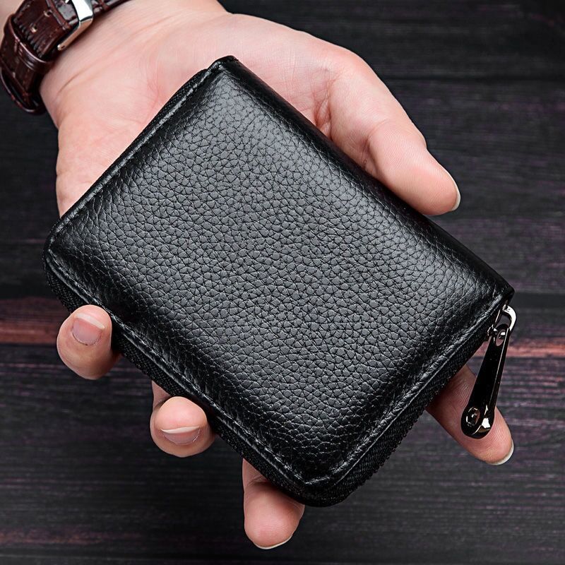Men's Wallet Card Cases Card Bag Men's Anti-degaussing Multi-card Large Capacity Bag Women's Anti-theft Swipe Card Set Card Organ Bag