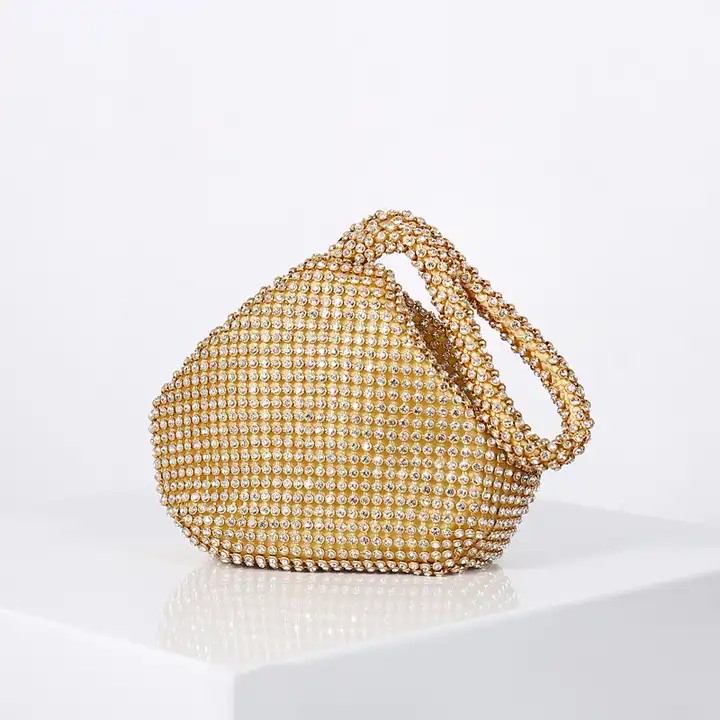Women's bag Fashion dinner bag diamond-encrusted hand bag banquet all-match evening bag Mine hand bag portable bag