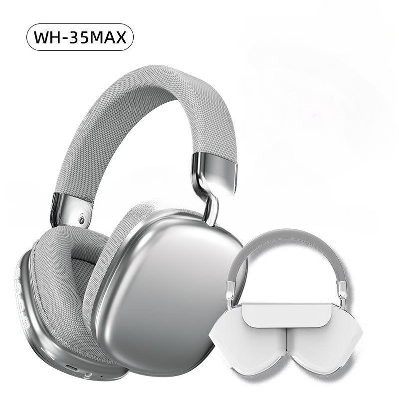 Cross-border New WH35Max Headset Electroplating Simple Wireless Long Battery Life Bluetooth Headset Spot