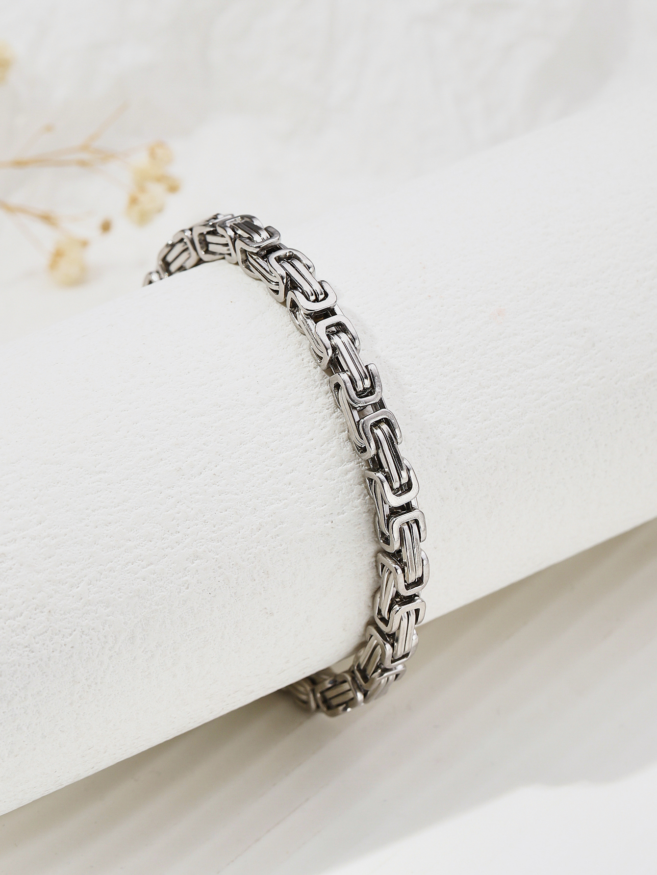 Hochwertige Imperial-Kette aus Titanstahl für Herren. Überhebliche Kielkette für Herren. Verblasst nicht. Herrenarmband