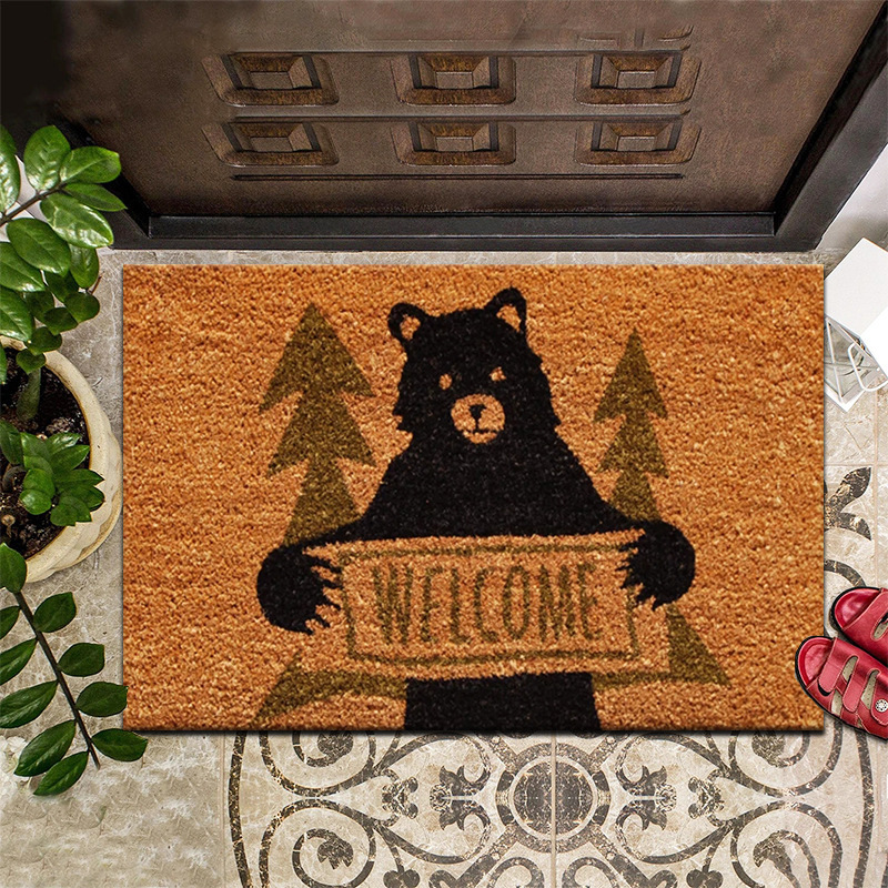 Cross-border Retro American Style Home Entrance Door Non-slip Door Mat Entrance Dirt-resistant Foot Mat Decorative Floor Mat Toilet Door Mat
