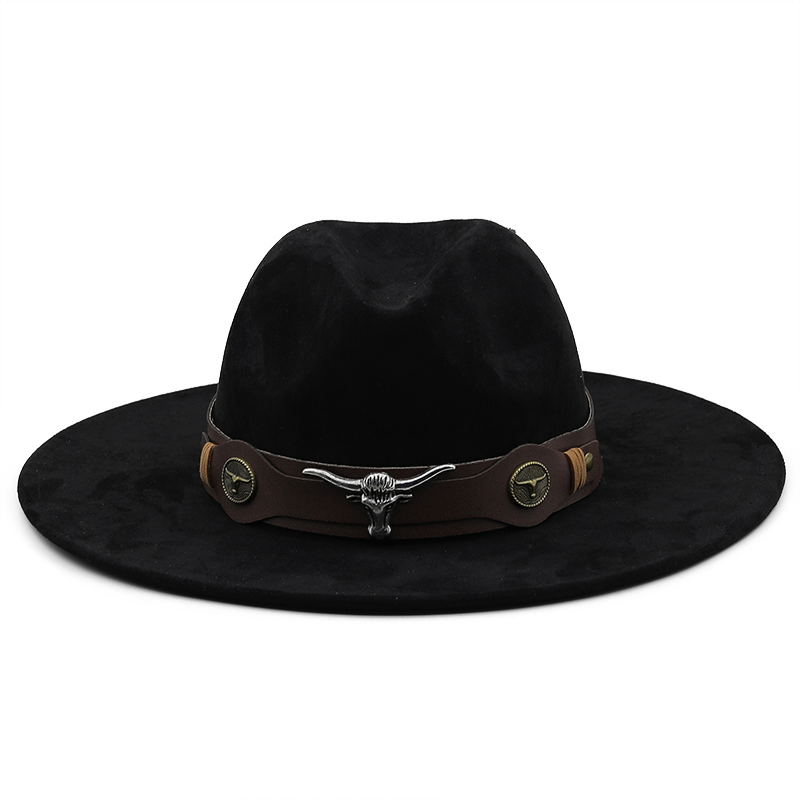 Hot Sale Simple Women's Men's Suede Hollow Western Cowboy Hat With Fashion Belt Gentleman Lady Jazz Cowgirl Toca Sombrero Cap