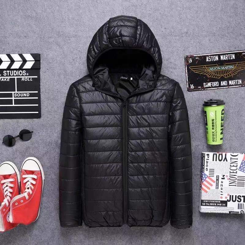 Men's clothing Solid Color Casual Men's Cotton Clothes Hooded Cotton Clothes for Young and Middle-aged Fitted Cotton Clothes