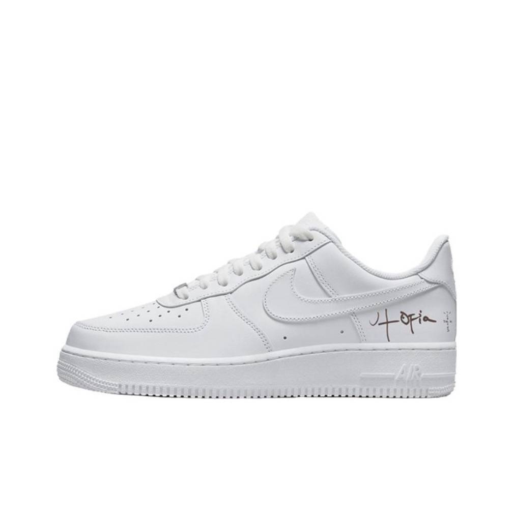 Nike Air Force 1 Low 'Utopia' Men's Low-Top Sneakers – Shock Absorption & Anti-Slip, White Collab