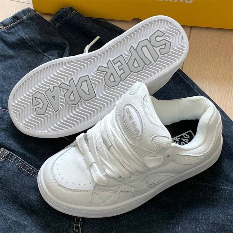 Small Mario Bread Shoes For Women Niche Retro Design Shoes Platform Casual Shoes Sports Skateboard Shoes Female