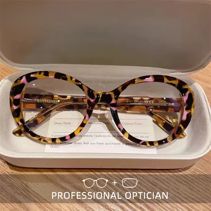 Neue Mode Oval Transparent Rahmen Für Frauen Anti Blau Licht Lesebrille Myopie Anpassbare Brillen