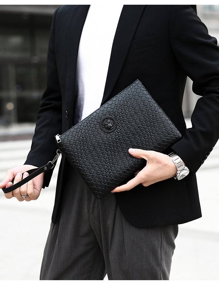 Neue business herren hand tasche persönlichkeit tiger kopf multi-schicht handy tasche schlüssel tasche