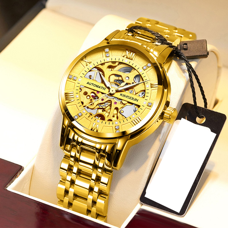 Fashion Double-sided Hollow Automatic Mechanical Watch Men's Watch Men's Watch Waterproof Business Watch