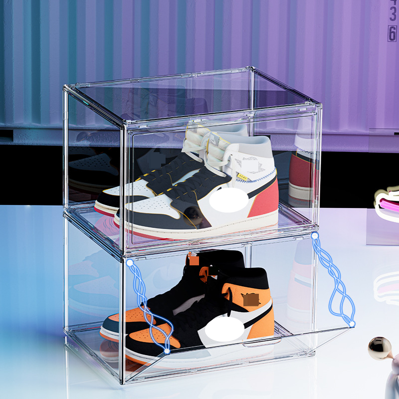 Transparent Shoe Box Acrylic Shoe Box Shoe Box Sneaker Storage Transparent Men's And Women's Shoe Storage Artifact