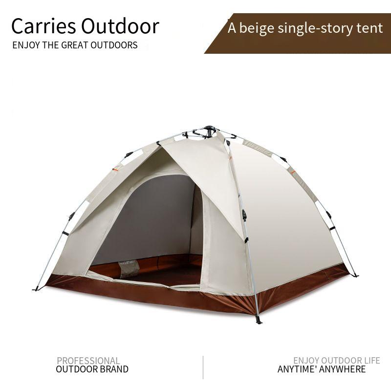 3-4 People Driving Camping Tent Outdoor Camping Automatic Quick Opening Tent Rain Protection And Sun Protection Portable Tent
