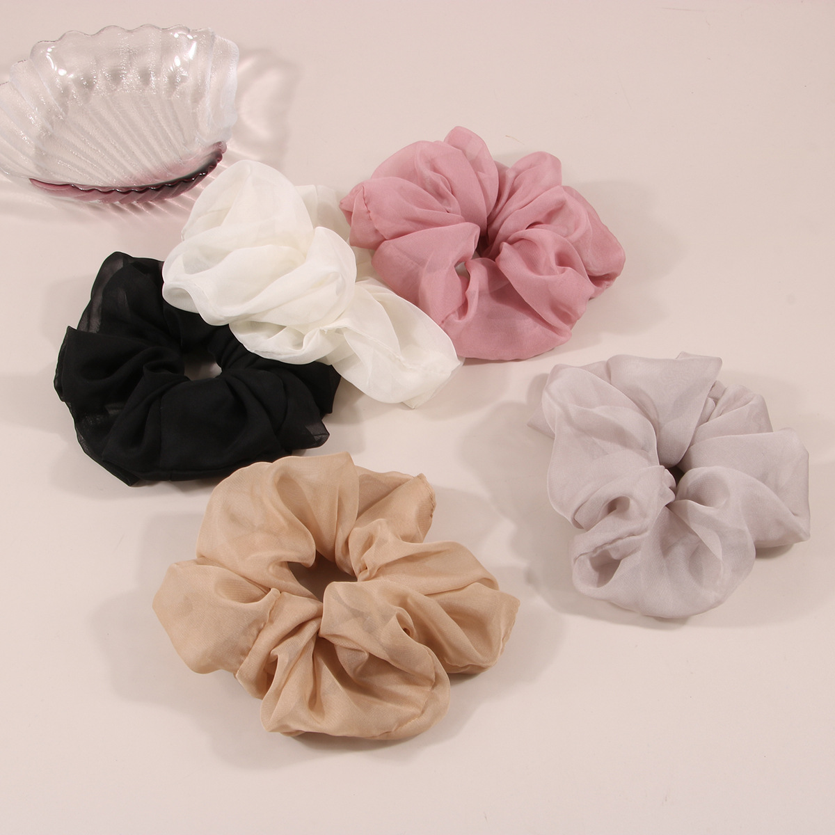 Women's high elastic Korean version of hair tie rubber band headband net celebrity temperament hair rope hair accessories