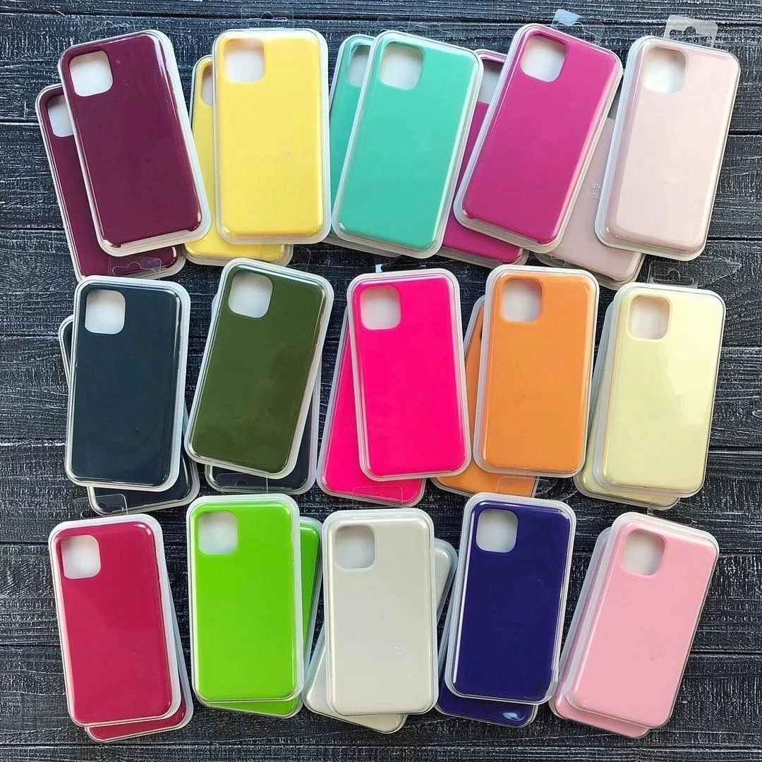 Liquid Silicone logo Case For iPhone 14 13 12 11 Pro Max Original Soft Cover Coque for iPhone 13Mini 12Mini X XR XS XSMAX 8 7 SE2022 Cases
