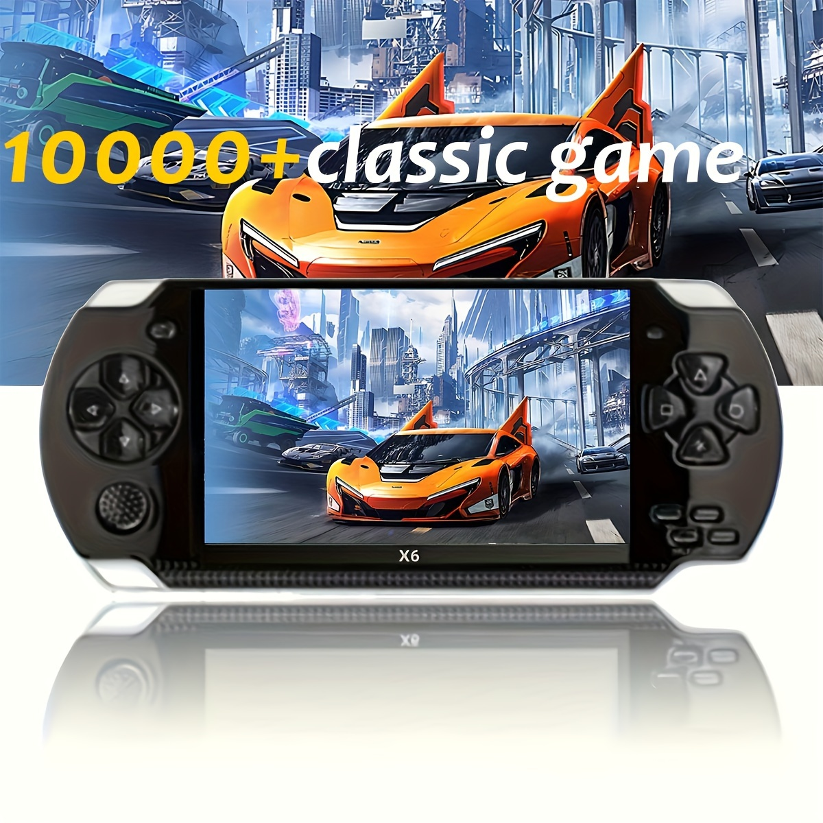The X6 Portable Game Console Has A 4.3-inch High-definition Large Screen, 8GB RAM, 20,000+ Built-in Games, And Has Music, Video And E-book Functions