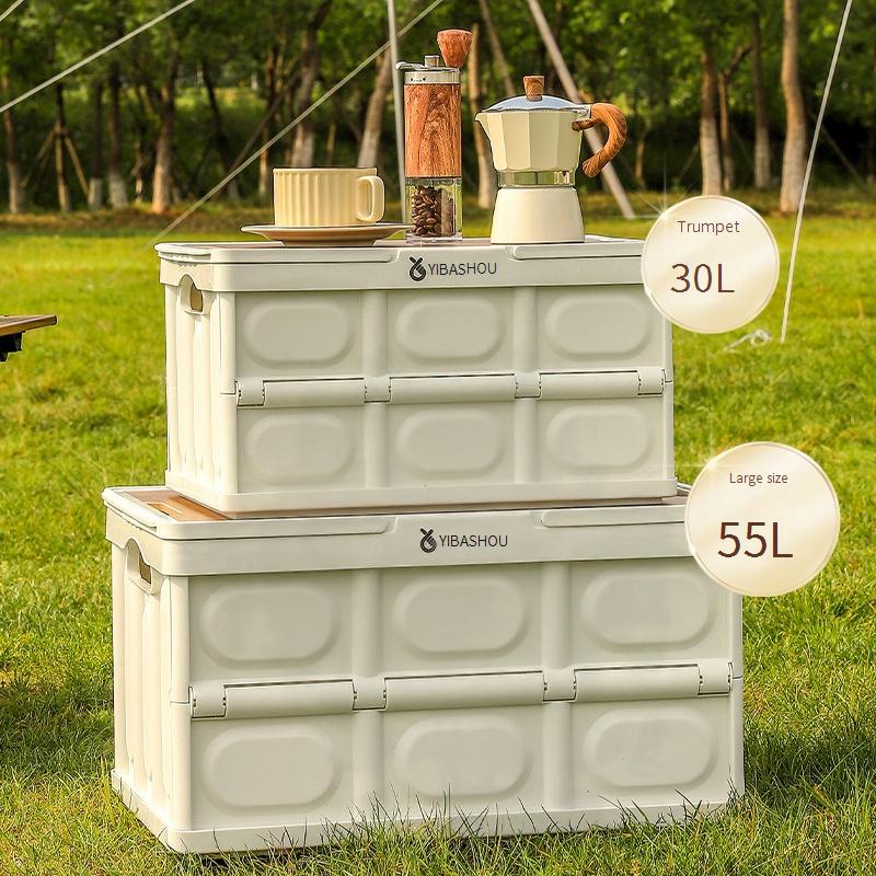 Outdoor Storage Box Car Trunk Storage Box Car Folding Thickened Storage Box Plastic Toy Storage Box