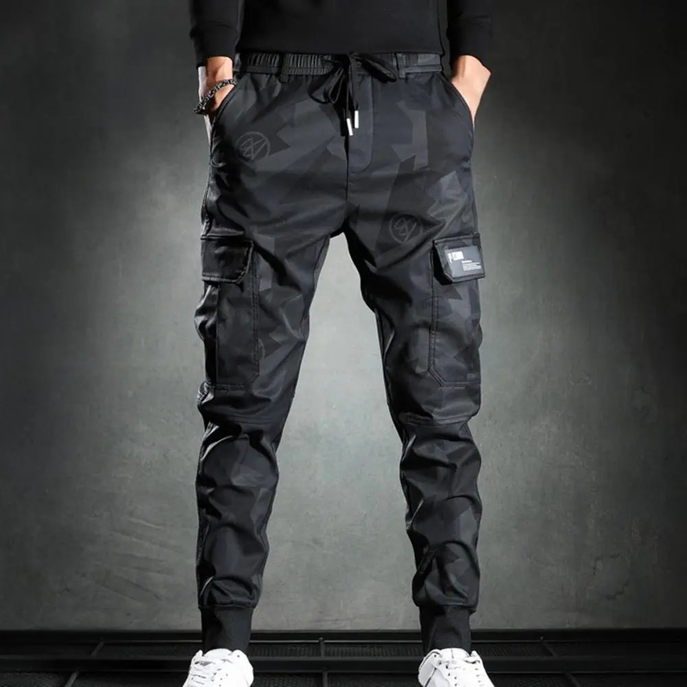 Men's Casual Pants Streetwear Camouflage Quick Dry Sweatpants Men Clothing Trend Korean Harem Pants Mens Daily Loose