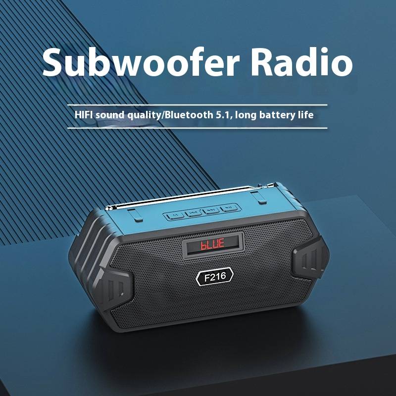 Portable Bluetooth Speaker With FM Radio & Deep Bass - Mini Outdoor Speaker With Long Battery Life