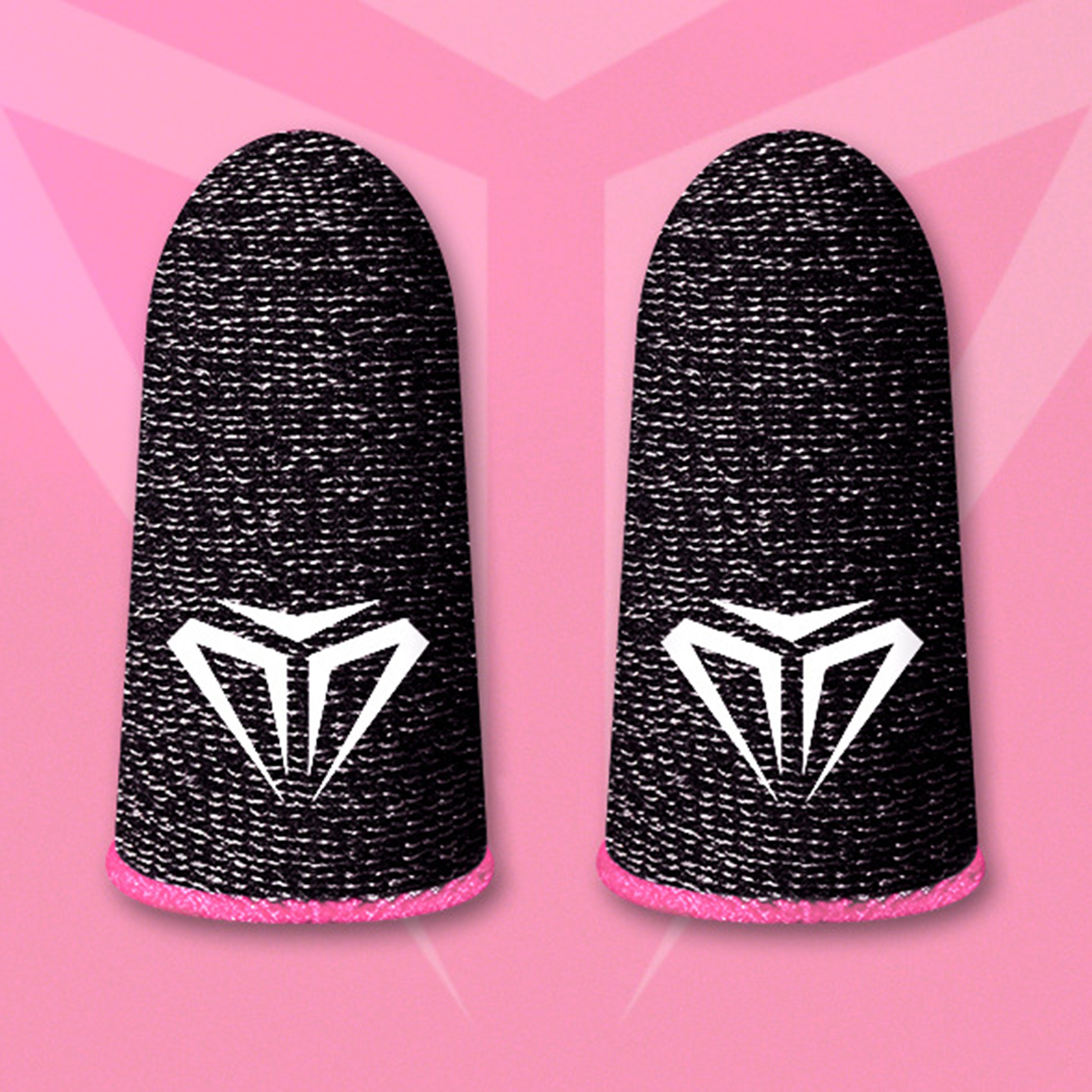 Kunjiuyou 1 Pair S02 Finger Cover Sensitive Breathable Sweat-proof Video Games Touch Screen Fingertip Gloves for PUBG Mobile Game-Red