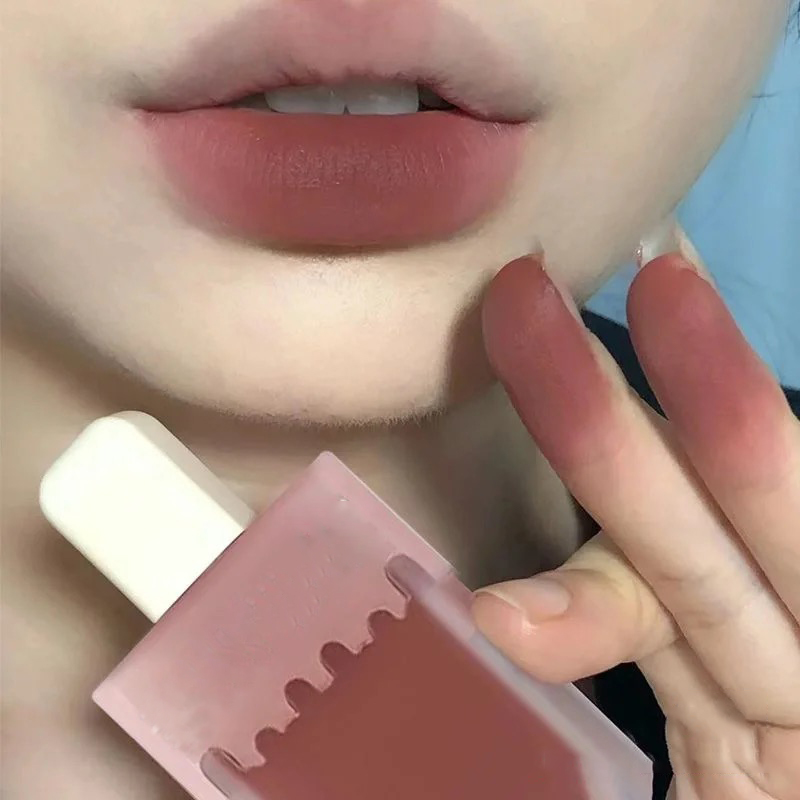 Cream Lip Ice Glaze Waterproof Lasting Non-Stick Cup Matte Veet Liquid Lipstick Lip Gloss Tint Women's Lip Stick