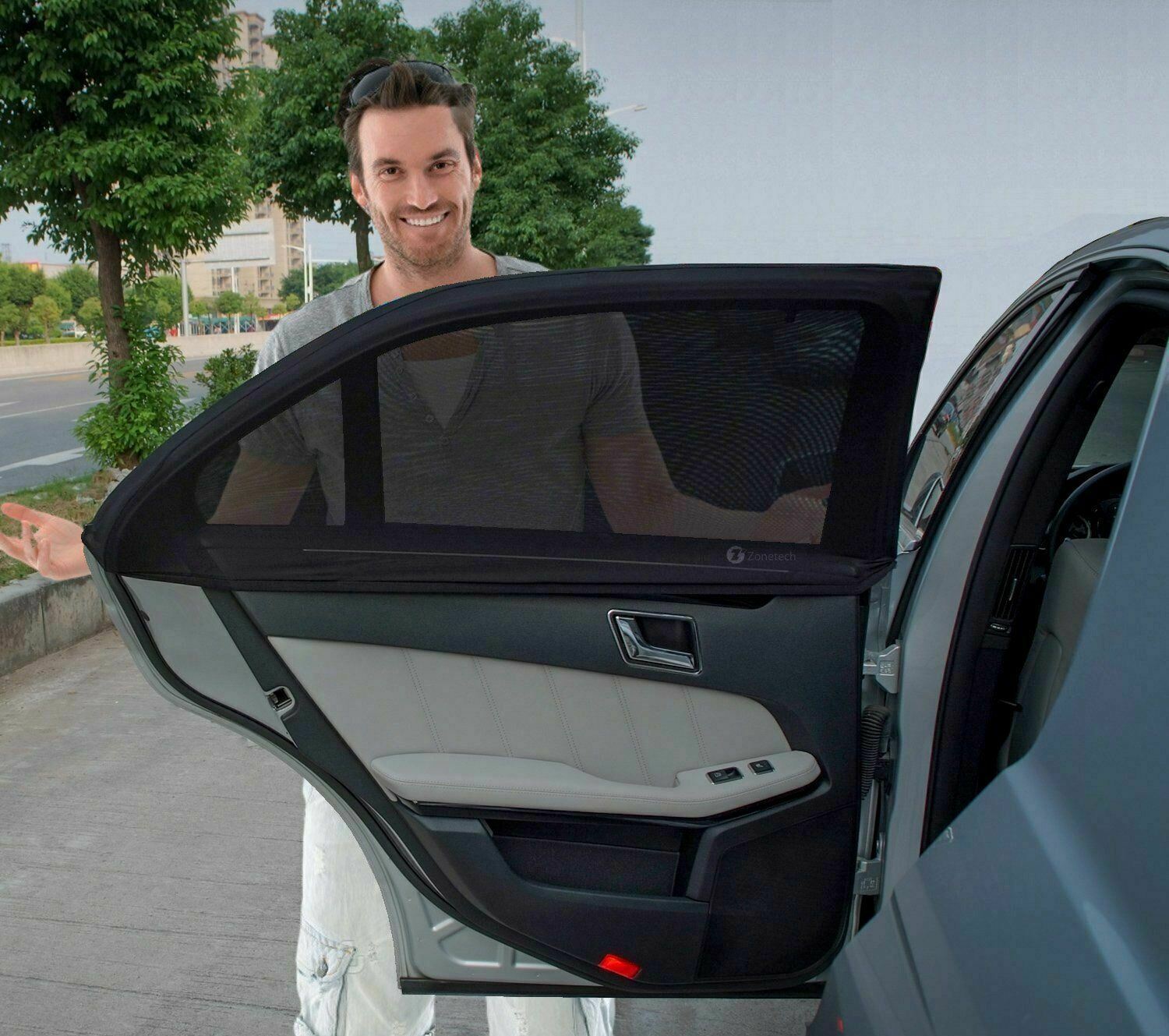 Car sunshade Sun shade Sun insulation window anti-mosquito screen net Car privacy inside the car shade car side curtain
