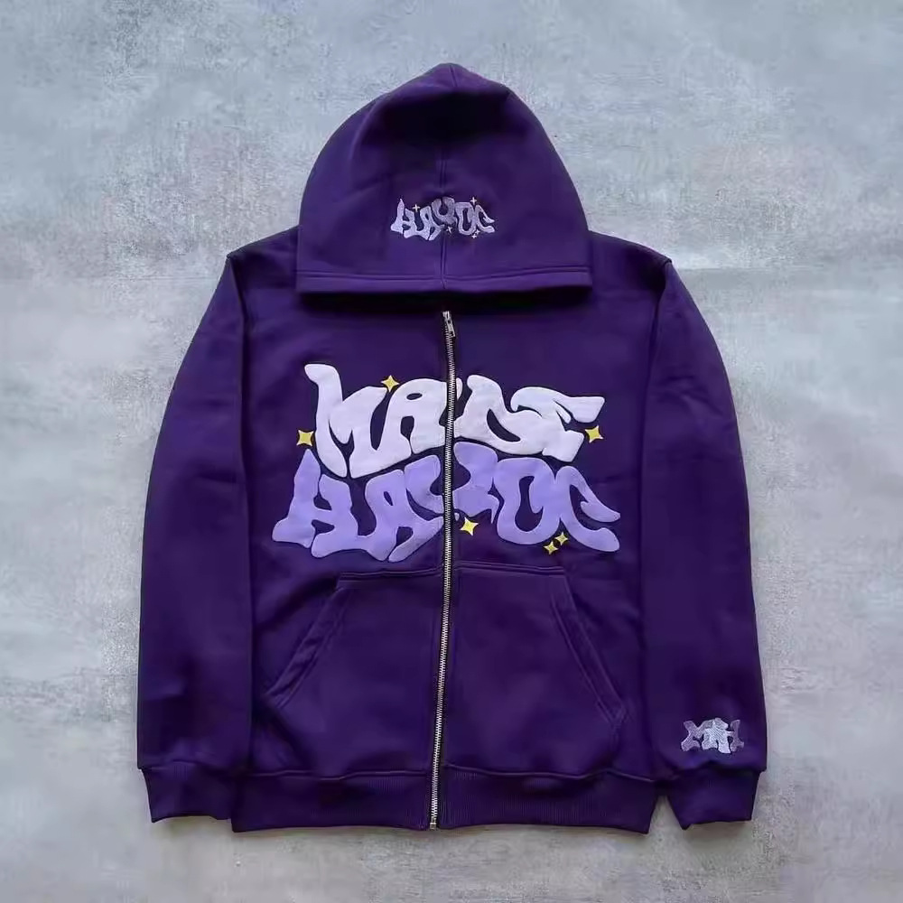 Men's Clothing Trend Y2k Gothic Punk Hip Hop Fashion Zipper Digital Printing