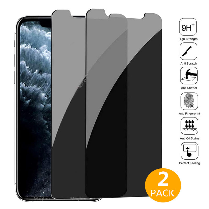 1-2Pcs Private Tempered Glass For IPhone 13 12 11 Pro Max 12Mini XS XR SE2020 Anti-Spy Screen Protectors For IPhone 8 7 6 Plus