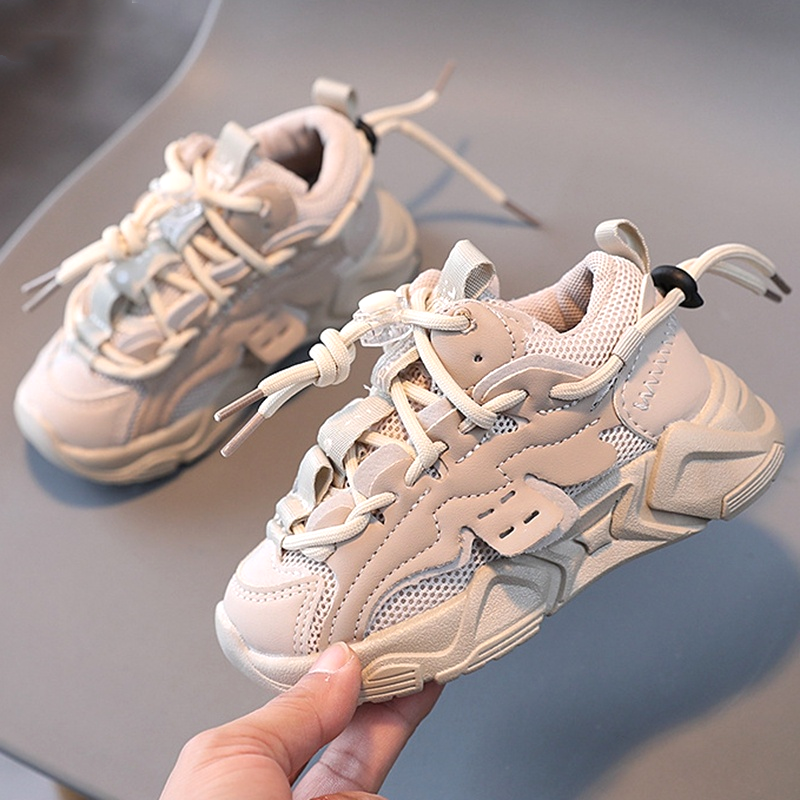 XUANMU Children Chunky Sneakers Breathable Boys Sports Shoes Comfortale Arch Support Girls Running Shoes Child Footwear X0110