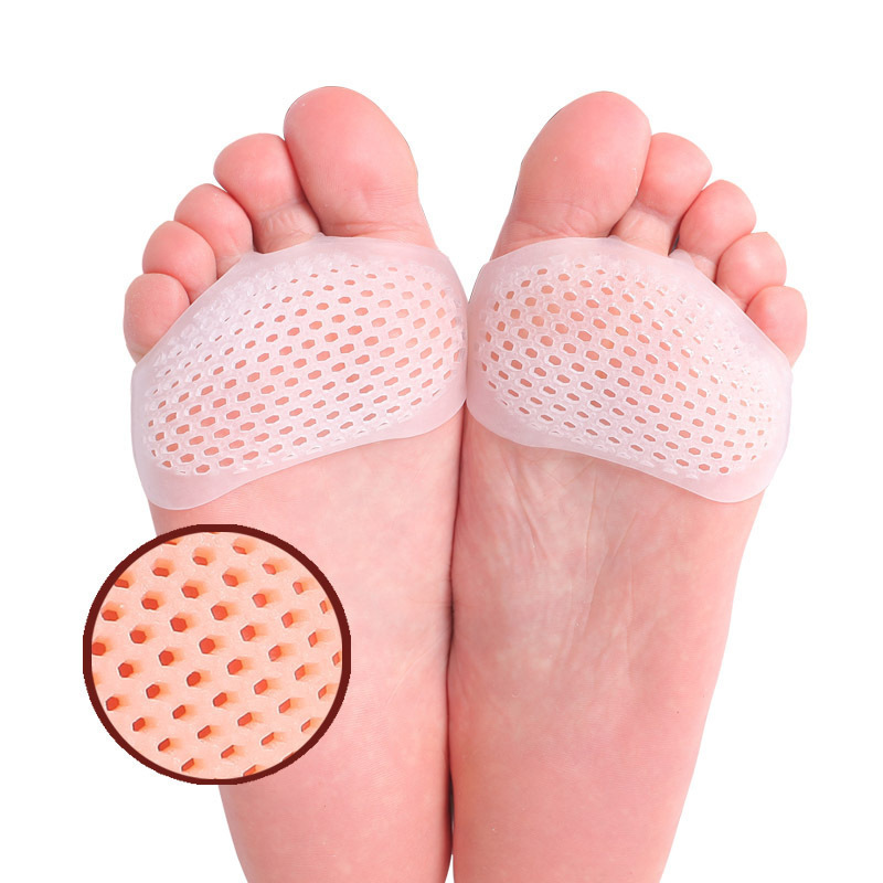 Summer artifact anti-pain pad wear high heels not tired feet half size pad super soft anti-foot pain silicone breathable forefoot pad