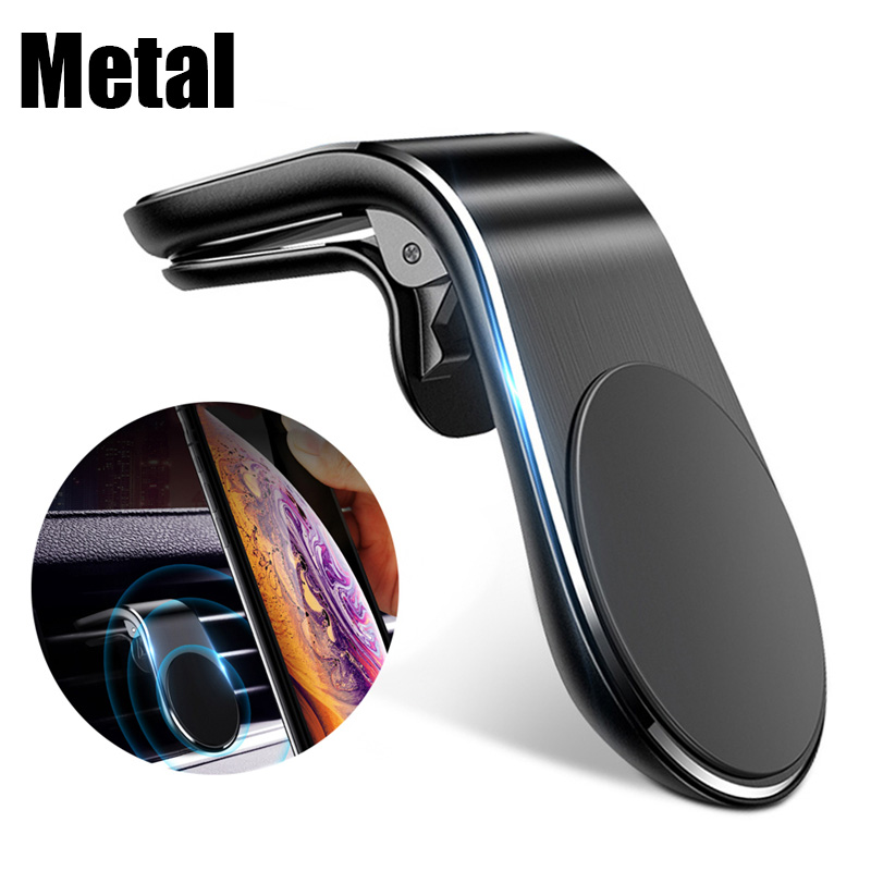 Magnetic L-type universal mobile phone holder Car phone holder clip, used for car magnetic mobile phone holder