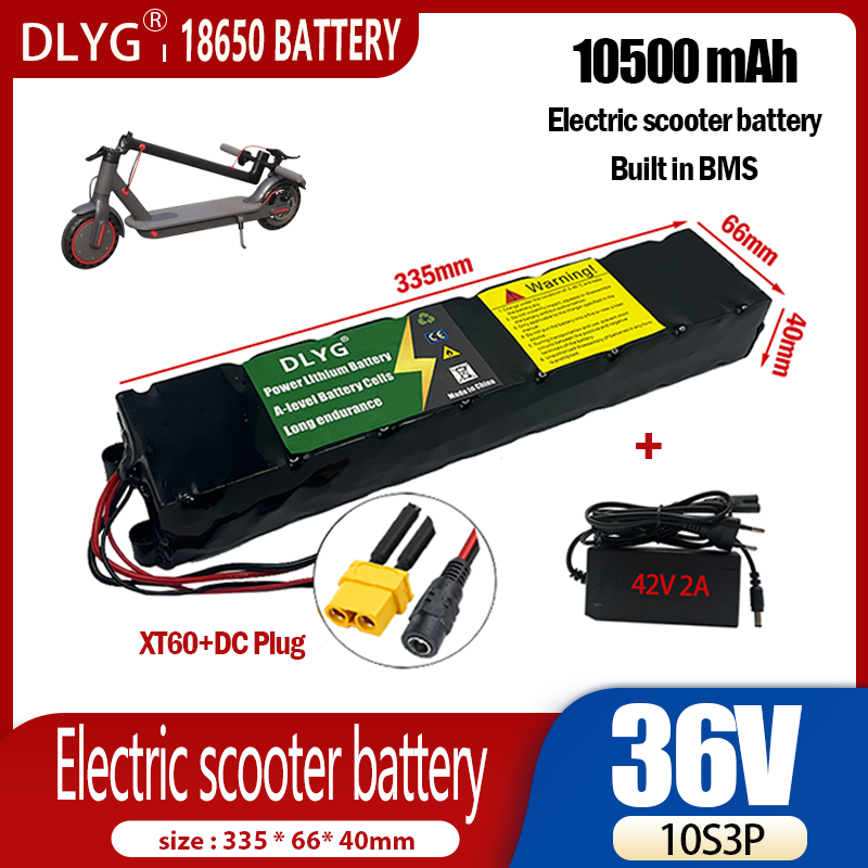 36V electric scooter lithium battery 10S3P 10500mAh built-in BMS suitable for Xiaomi M365
