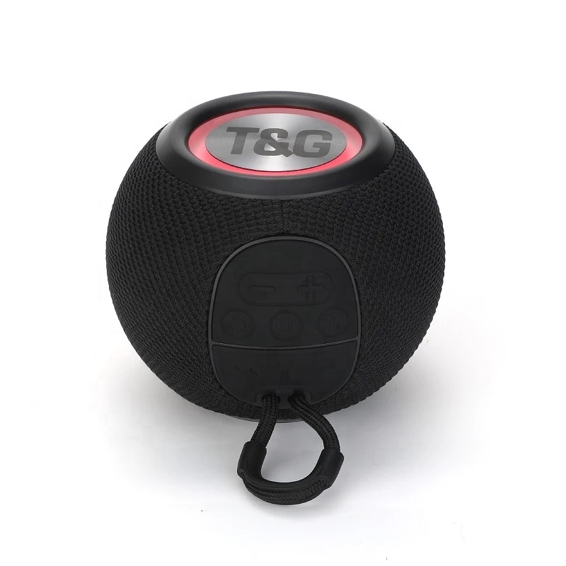 T&G TG337 New Portable Speaker Wireless Bluetooth 3D Stereo Surround Subwoofer Waterproof Outdoor Loudspeaker Lanyard