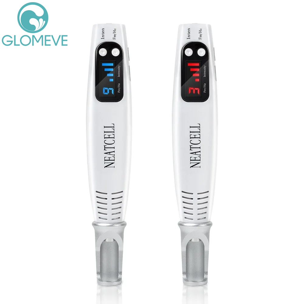 Picosecond Laser Pen Freckle Acne Tattoo Removal Dark Spot Pigment Blue&Red Light hine Scar Mole Remover Beauty Care