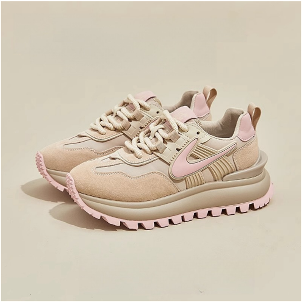 Spring Autumn 2025 Fashion Sneakers Women Microfiber Wear-Resistant Running Shoes 35-40