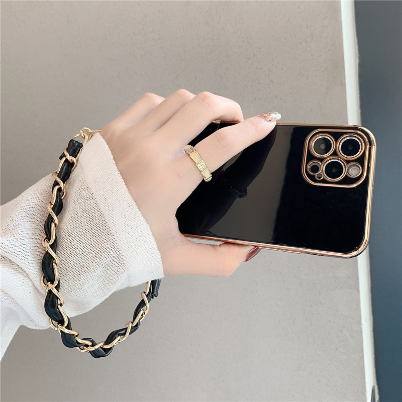Luxury Handbag Chain Bracelet Phone Case For Xiaomi POCO X3 NFC Pro M3 F3GT X3GT X4 M4 POCOX3 POKO3 Plating Soft Silicon