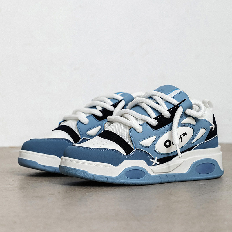 2023 Autumn New Couple Dad Shoes Men's Low Top Platform Booster Casual Shoes Niche Sneaker Men's One-piece Replacement