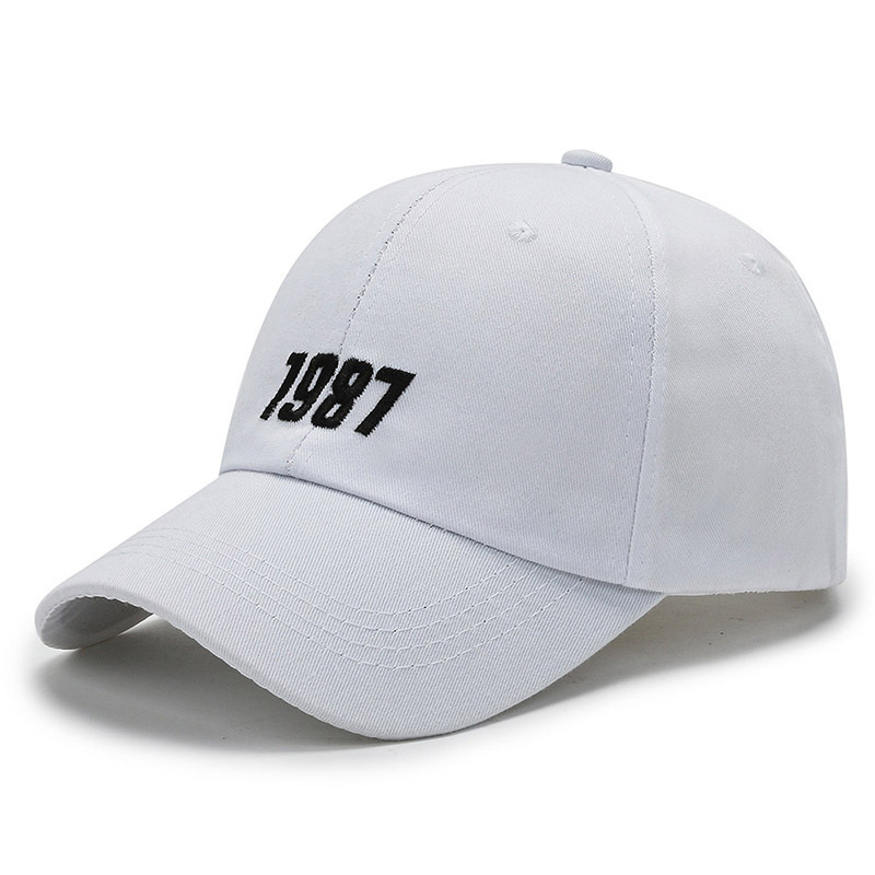 Men's and women's hats men's summer street trend fashion 1987 baseball cap all-match youth spring and autumn sunshade peaked cap female