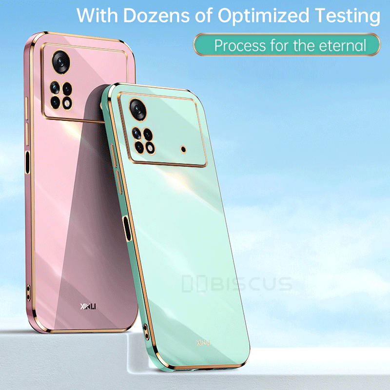 Case For Poco X4 Pro 5G M4 Pro 5G PocoPhone X4Pro X3 Pro Luxury Plating Soft Silicone Gel Funda Carcasa Coque