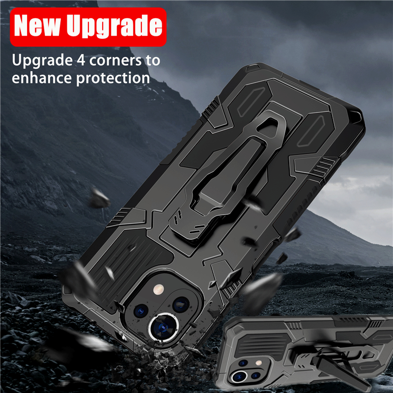 ShockProof Case For Xiaomi Mi 11 Lite 5G NE 11T 10T 11i Poco F3 X3 M3 M4 X4 Pro Belt Clip Cover For Xiaomi 11 Lite 5G NE