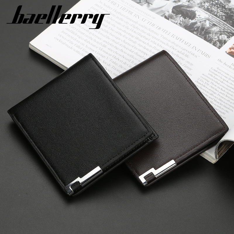 Wallet Men Short Iron Edge Ultra-thin Youth Men's Wallet Trendy Horizontal Card Holder