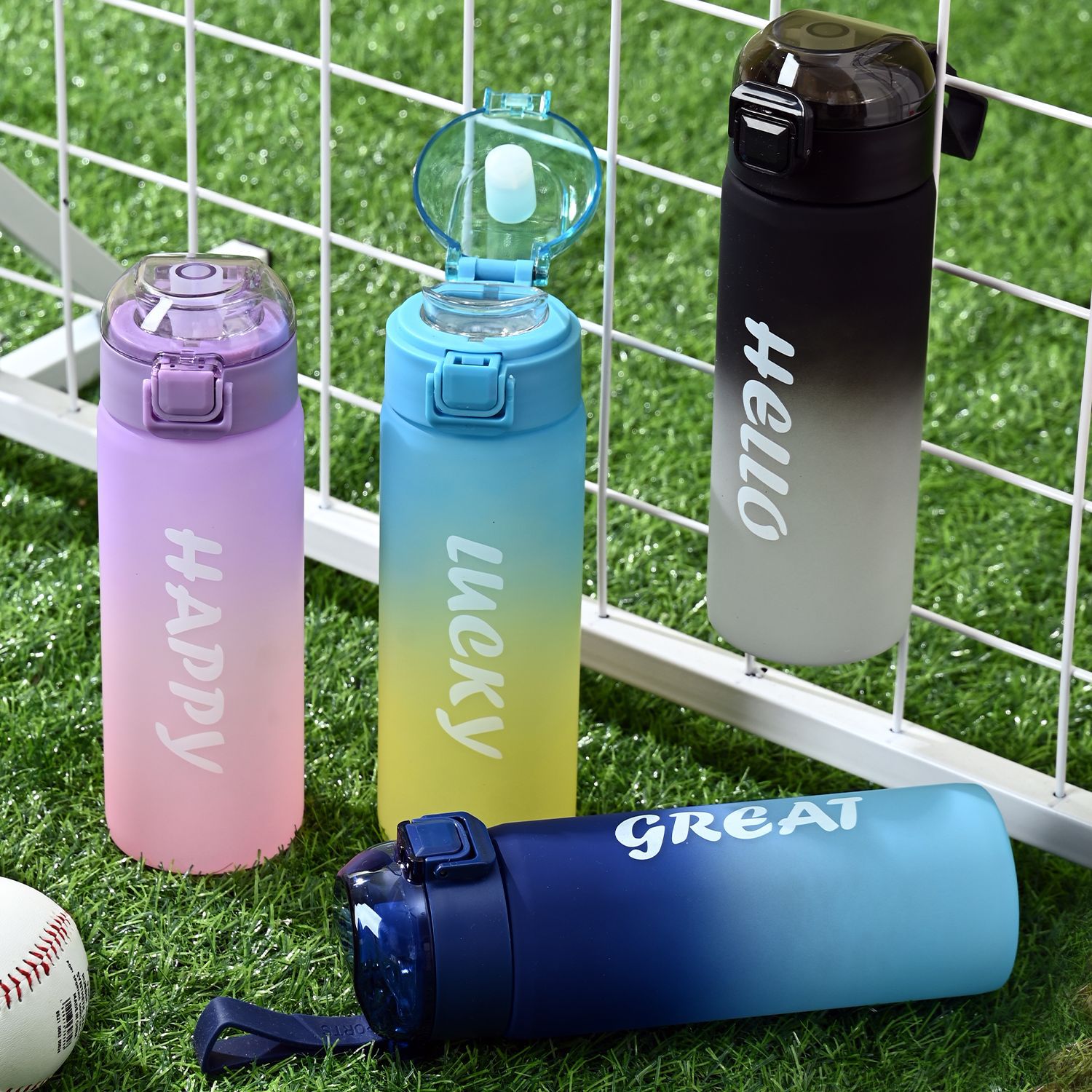 Drinkware Sports Water Bottle Fcm High Grade Frosted Gradient Color Water Cup R Outdoor Portable Water Bottle