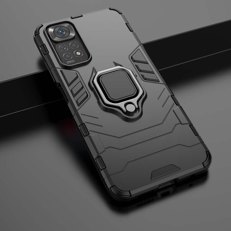 Shockproof Case For Redmi 10 Note 10S Note 11 Pro 5G 9 9T 9A K40 Ring Stand Phone Cover for Xiaomi Mi 11 Lite12 pro 11T