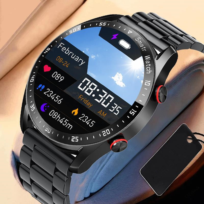 New Smart Watch HW20 Business Stainless Steel Strap Bluetooth Call Smartwatch Waterproof Men ECG+PP