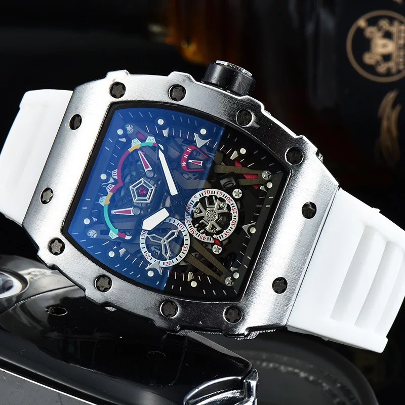 New Hot Selling Quartz Watch Wine Barrel Casual Waterproof and Waterproof Single Calendar Men's Watch Business Watch