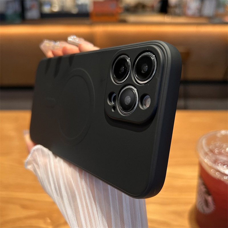 Original Liquid Silicone For Magsafe Magnetic Wireless Charge Case for iPhone 14 13 12 Mini 11 Pro Max X XR XS 7 8 Plus SE Cover