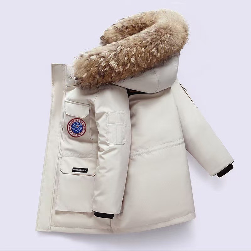 25 Albert Goose 08 Children's Down Jacket Expedition Style Thick Windproof Winter Parka Parent Child Wear Children's