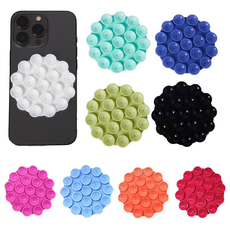 Silicone Suction Pad For Mobile Phone Fixture Suction Cup Backed Rubber Sucker Pad For Fixed Pad