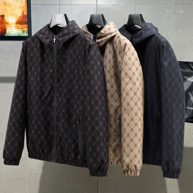 European and Southeast Asian cross border jackets youth handsome jackets men's spring and autumn hooded trend 2024 autumn windbreaker jacket