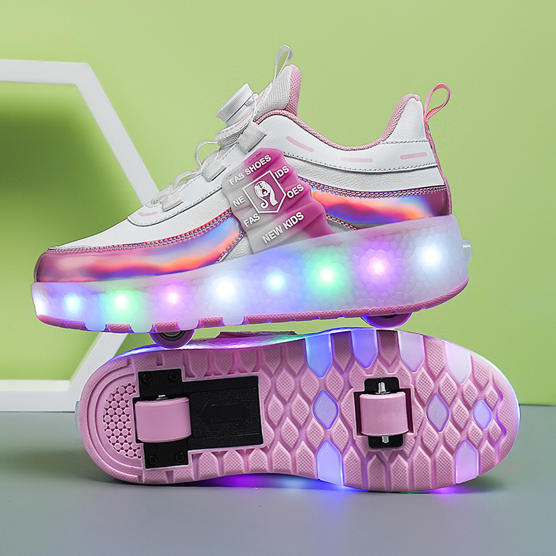 Kids Shoes supply of running shoes, two-wheeled skates, boys and girls roller skates, LED light shoes, manufacturers wholesale